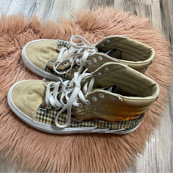 Vans Lightning Bolt Houndstooth High Top Sneakers Mens 8.5 - Picture 9 of 15